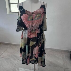 Elegant Floral Women's Mini Dress